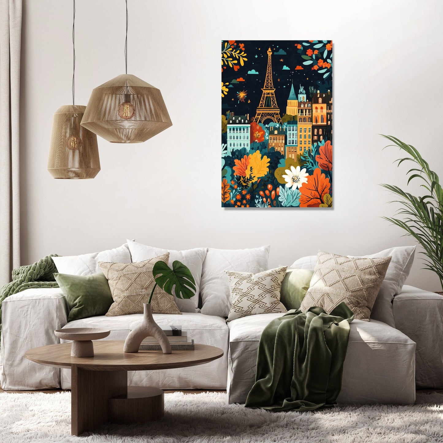 French Floral Festival Canvas