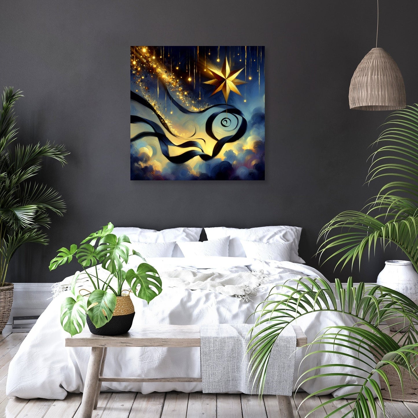 Twilight Mystery Ribbon Canvas
