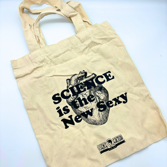 Mr Sci Glass Specimen Jar & Science Tote Bag Beating Forever (Heart)