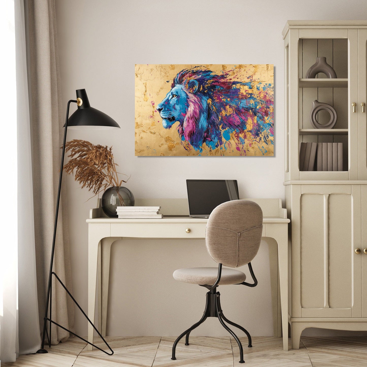 Lion's Sunset Canvas