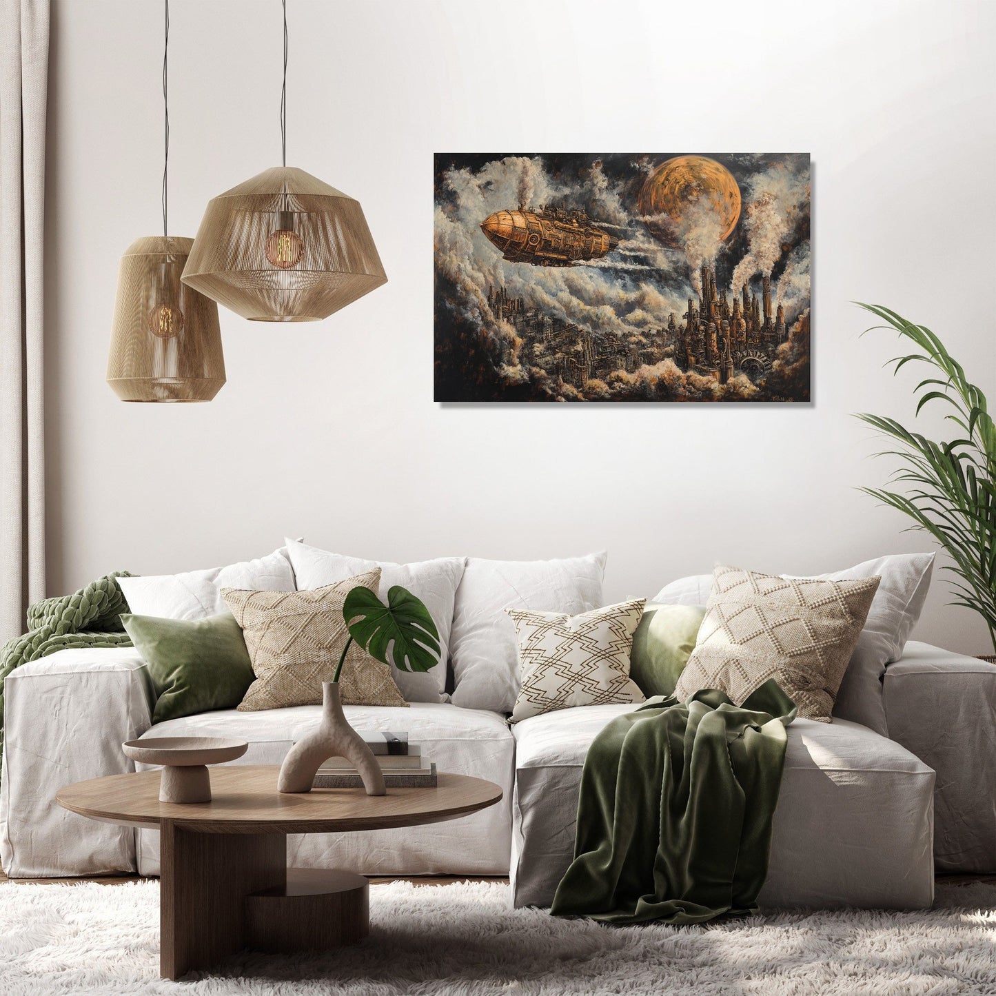 Mechanical Dreamscape Canvas
