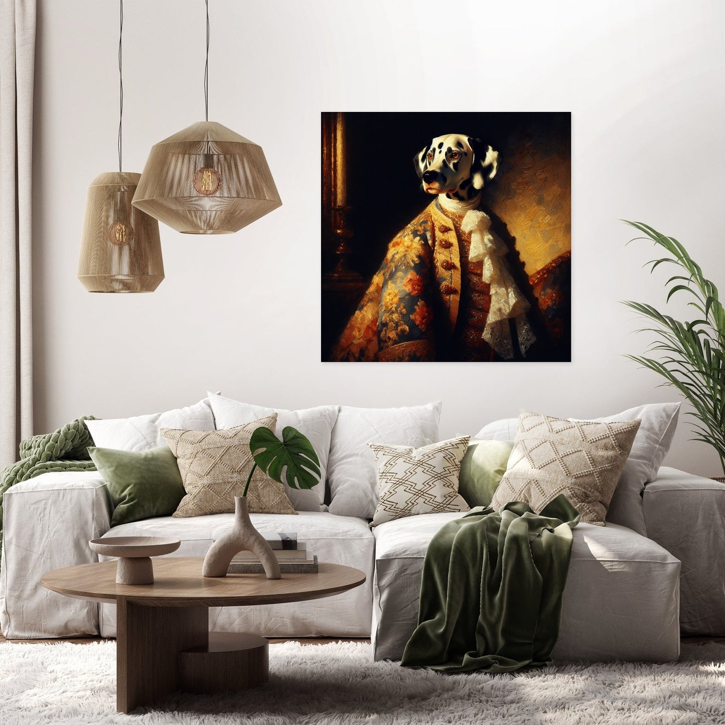 Dalmatian Royalty Golden Hour Canvas