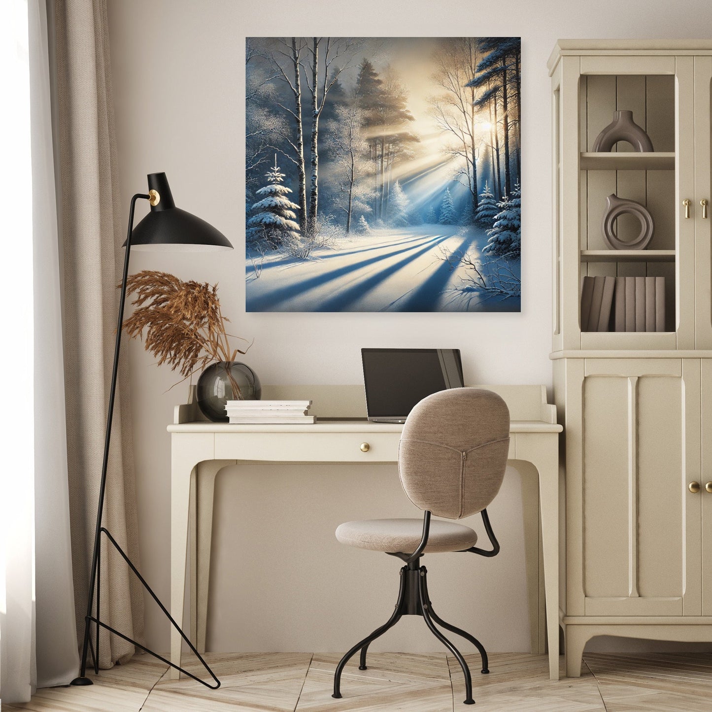 Winter's First Light Canvas