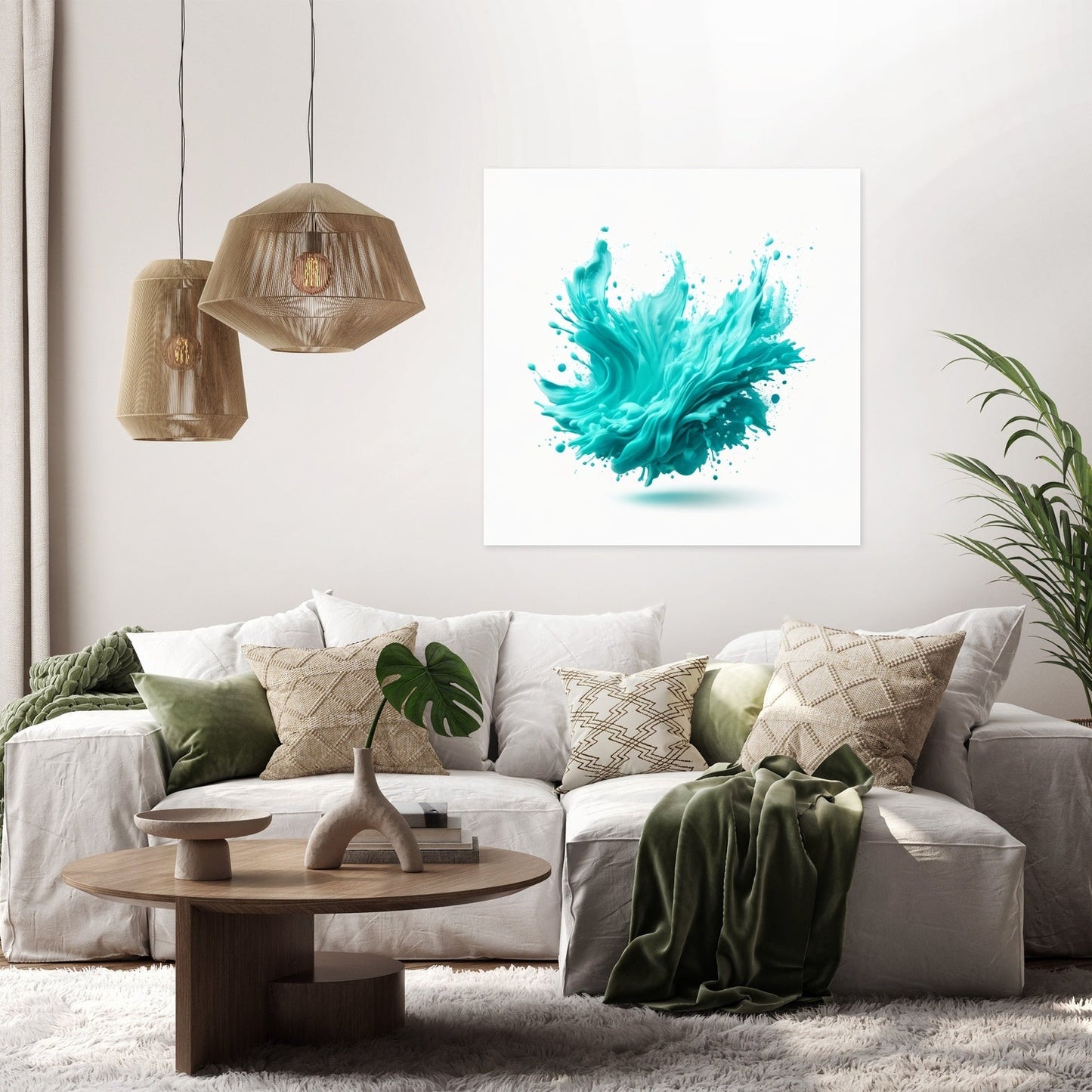Turquoise Clarity Canvas
