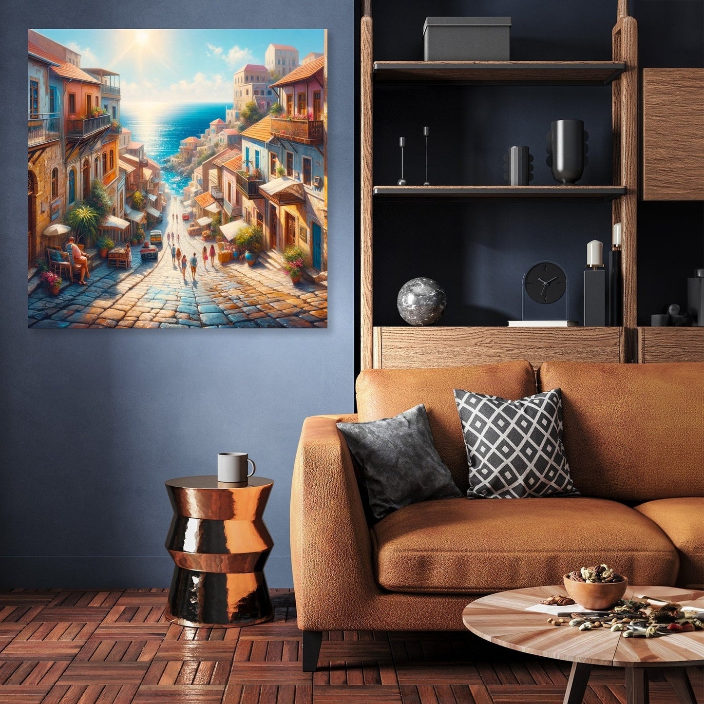 Sunny Mediterranean Charm Canvas