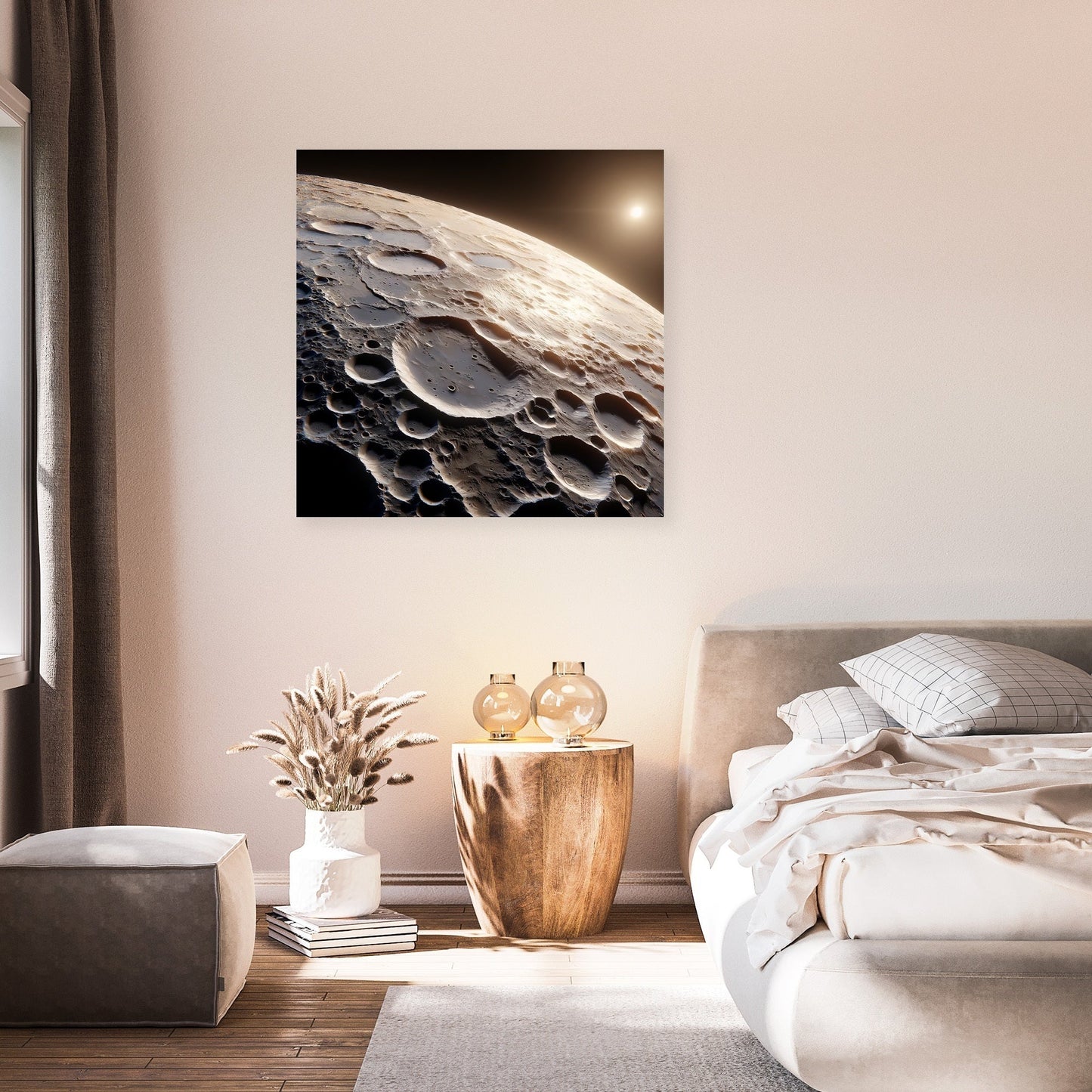 Mercury's Caloris Basin Brilliance Canvas