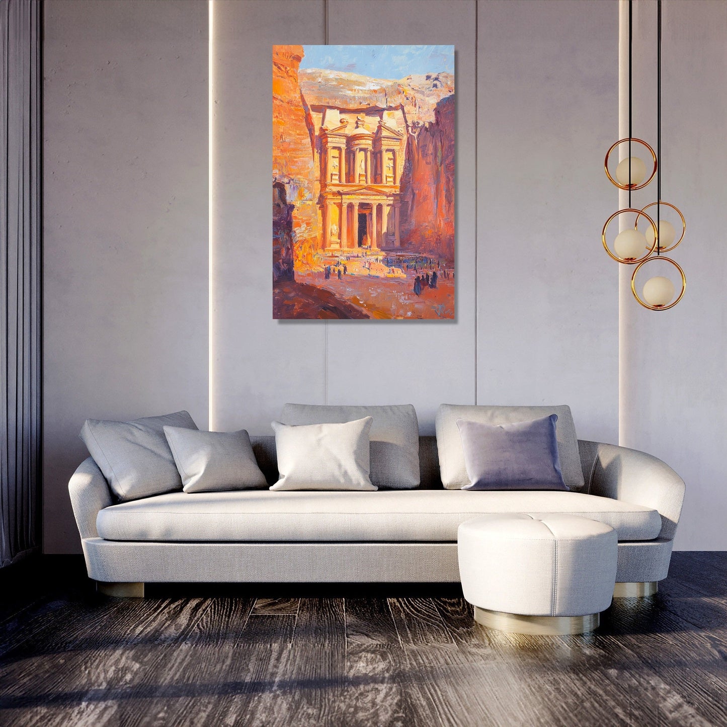 Rose-Red Reverie Canvas