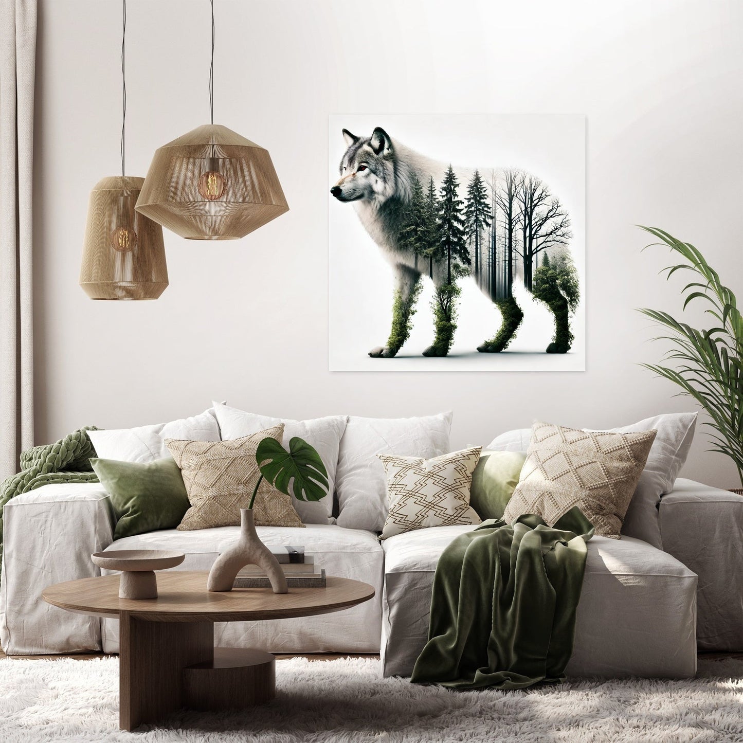 Wolf's Forest Spirit Canvas