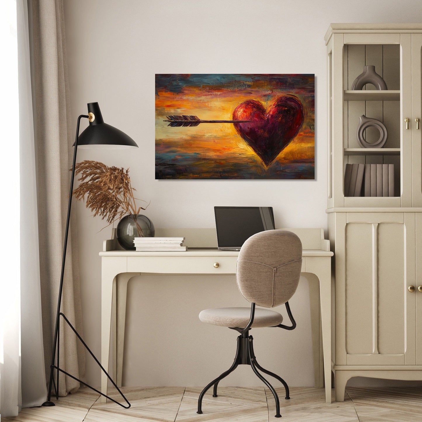 Heart and Arrow Canvas