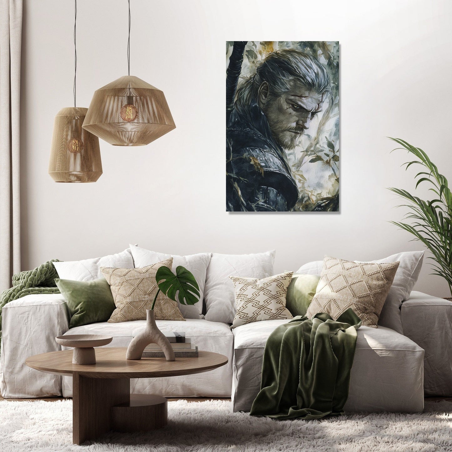 Moonlit Warrior Canvas