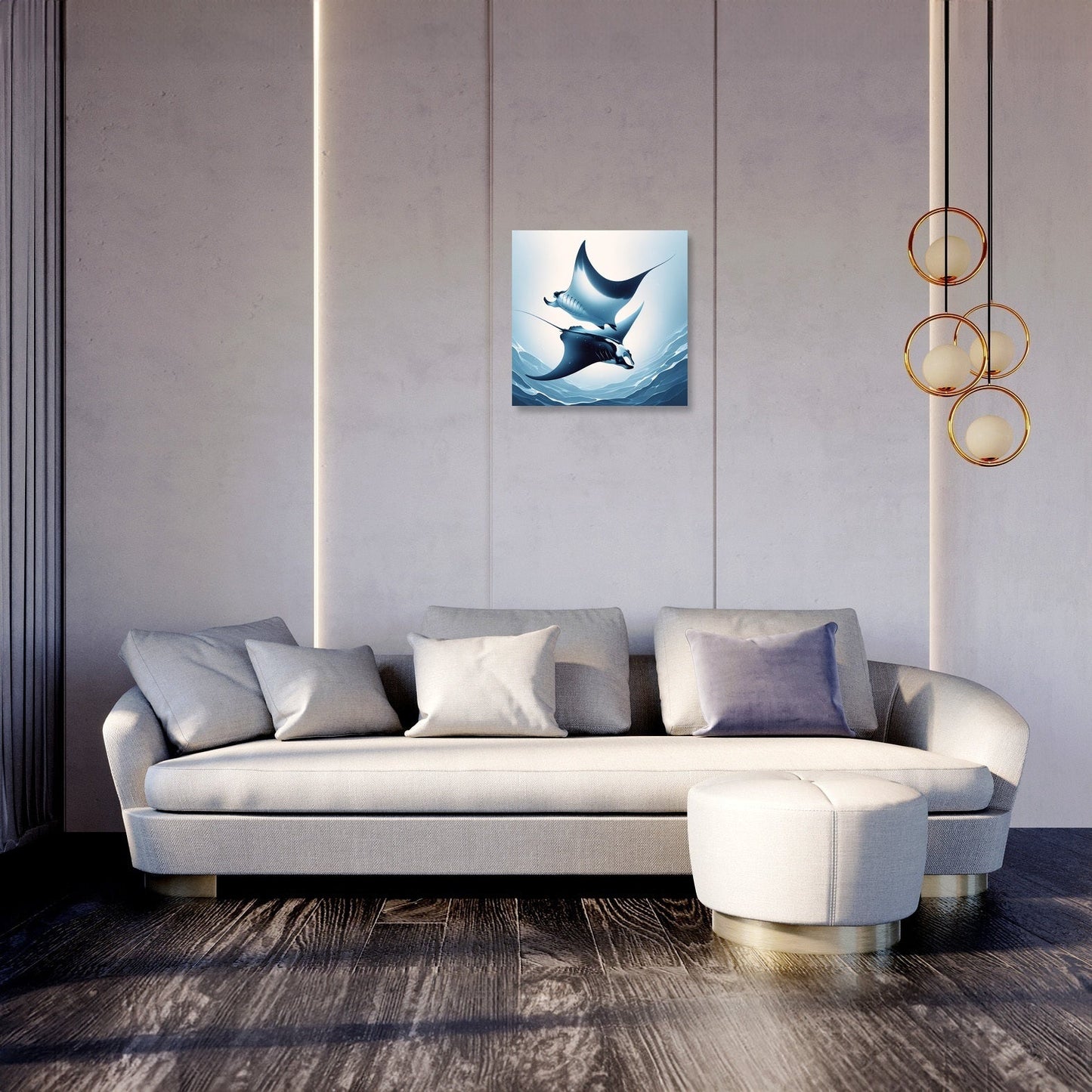 Blue Manta Ballet Canvas