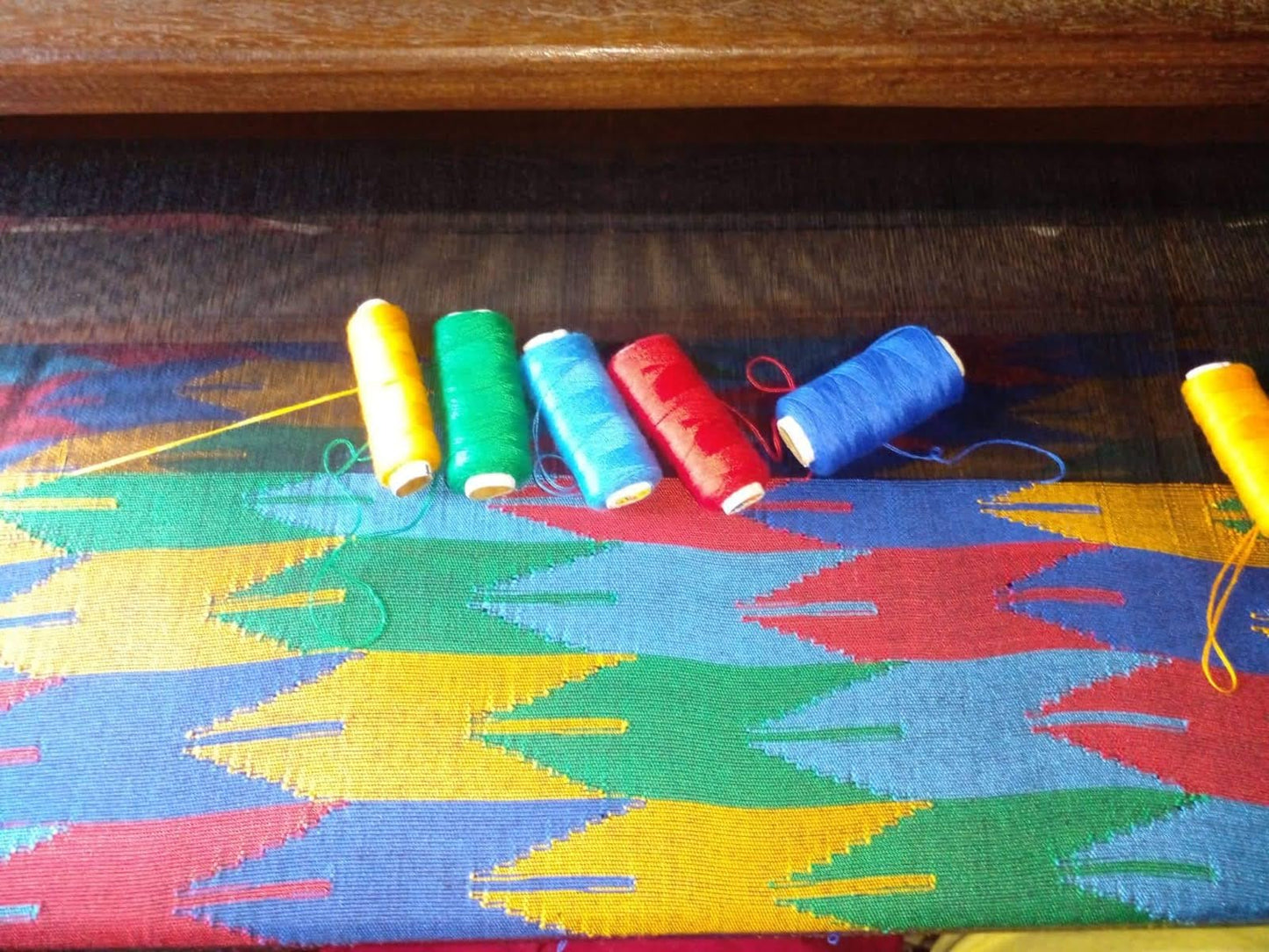 Dhaka pouch, ethically handwoven in Nepal