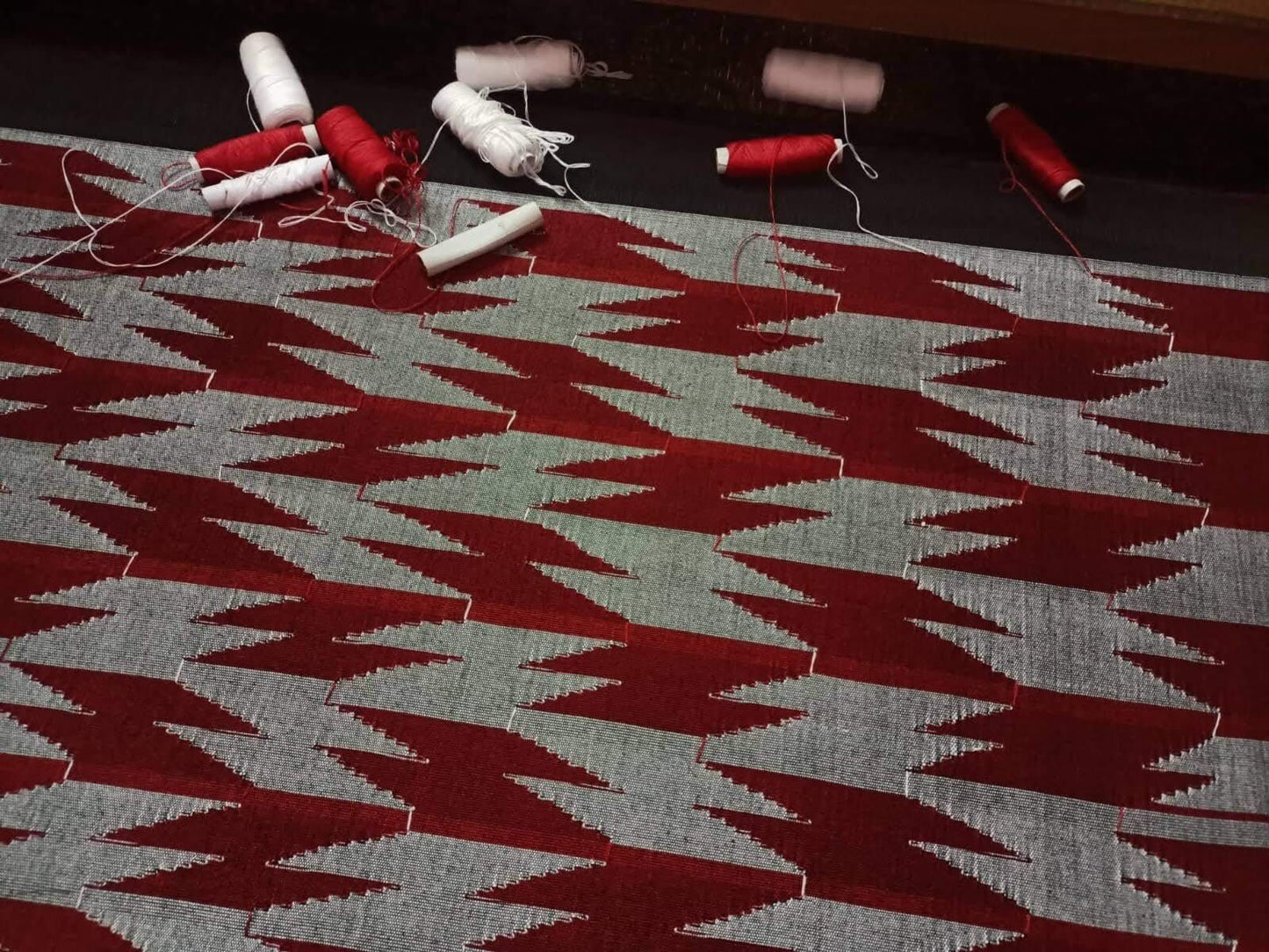 Dhaka pouch, ethically handwoven in Nepal