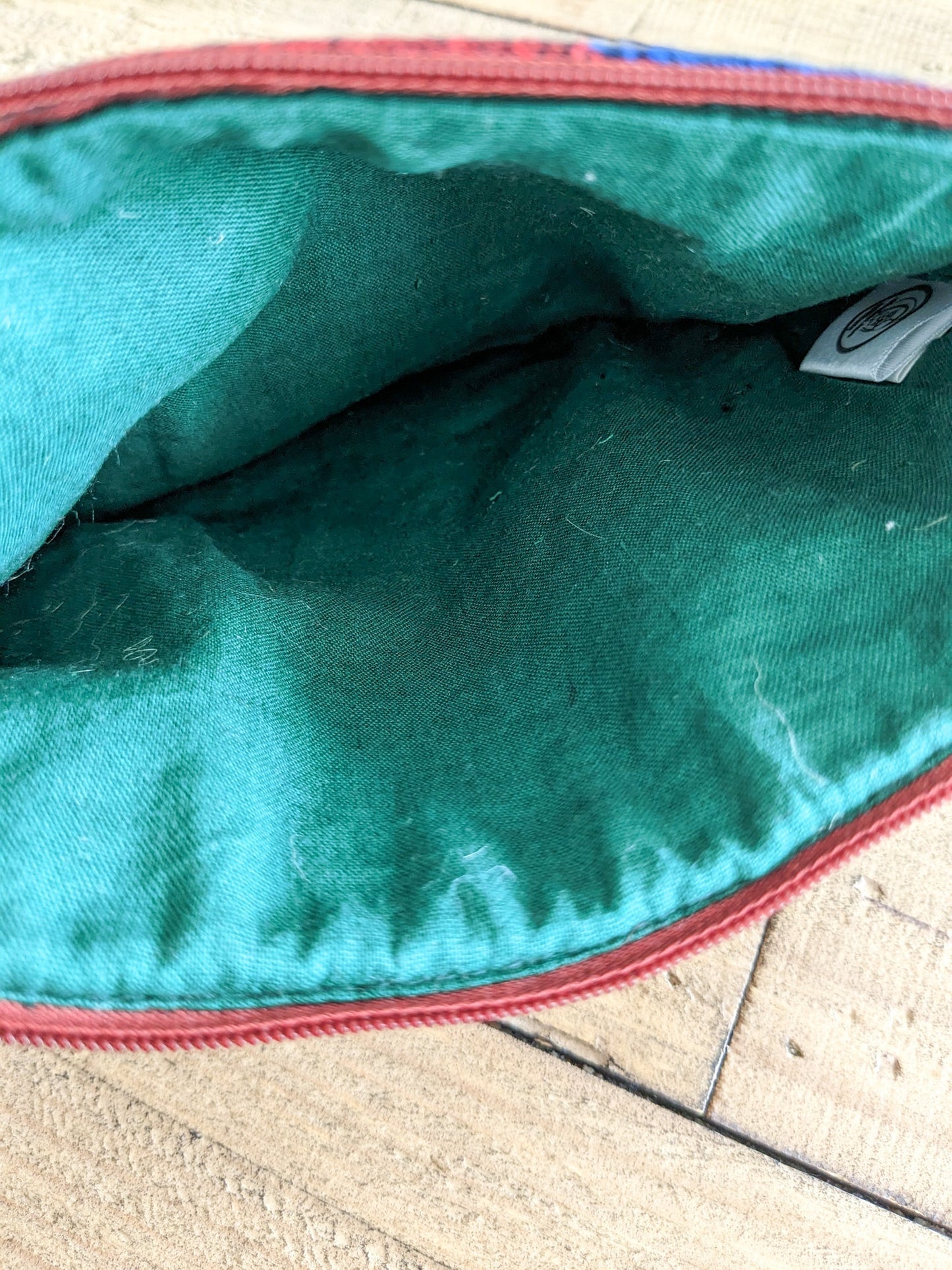 Dhaka pouch, ethically handwoven in Nepal