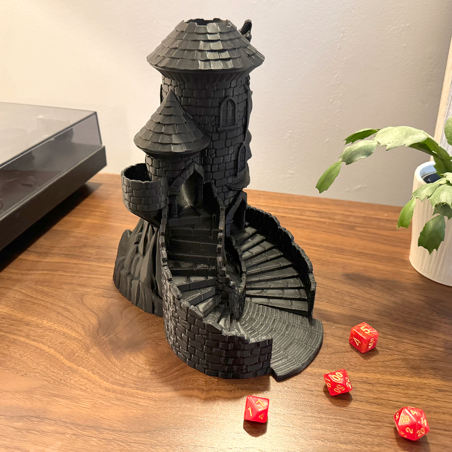 Dragon's Breath Dice Tower: 3D Printed Castle for D&D & Tabletop RPGs