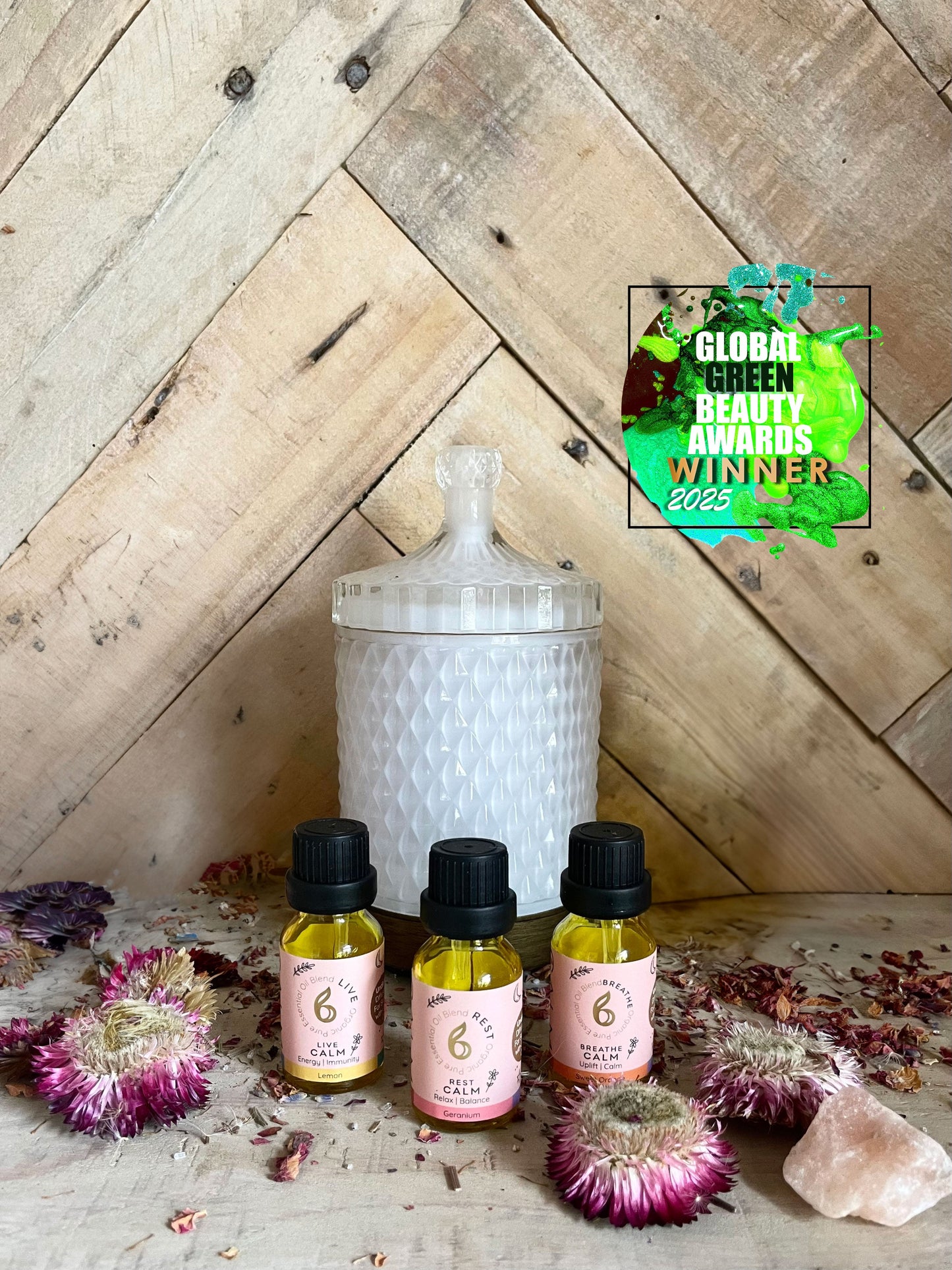 Aroma Diffuser with Blended Oil Steps