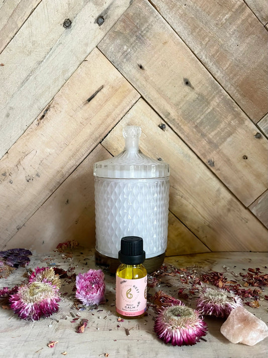 Aroma Diffuser with Rest Calm Blended Essential Oil