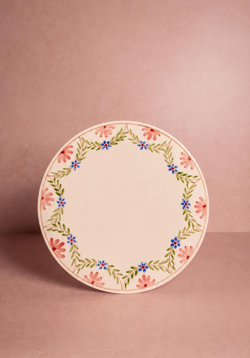 Camilla Dinner Plate, Green Garland Set of 4