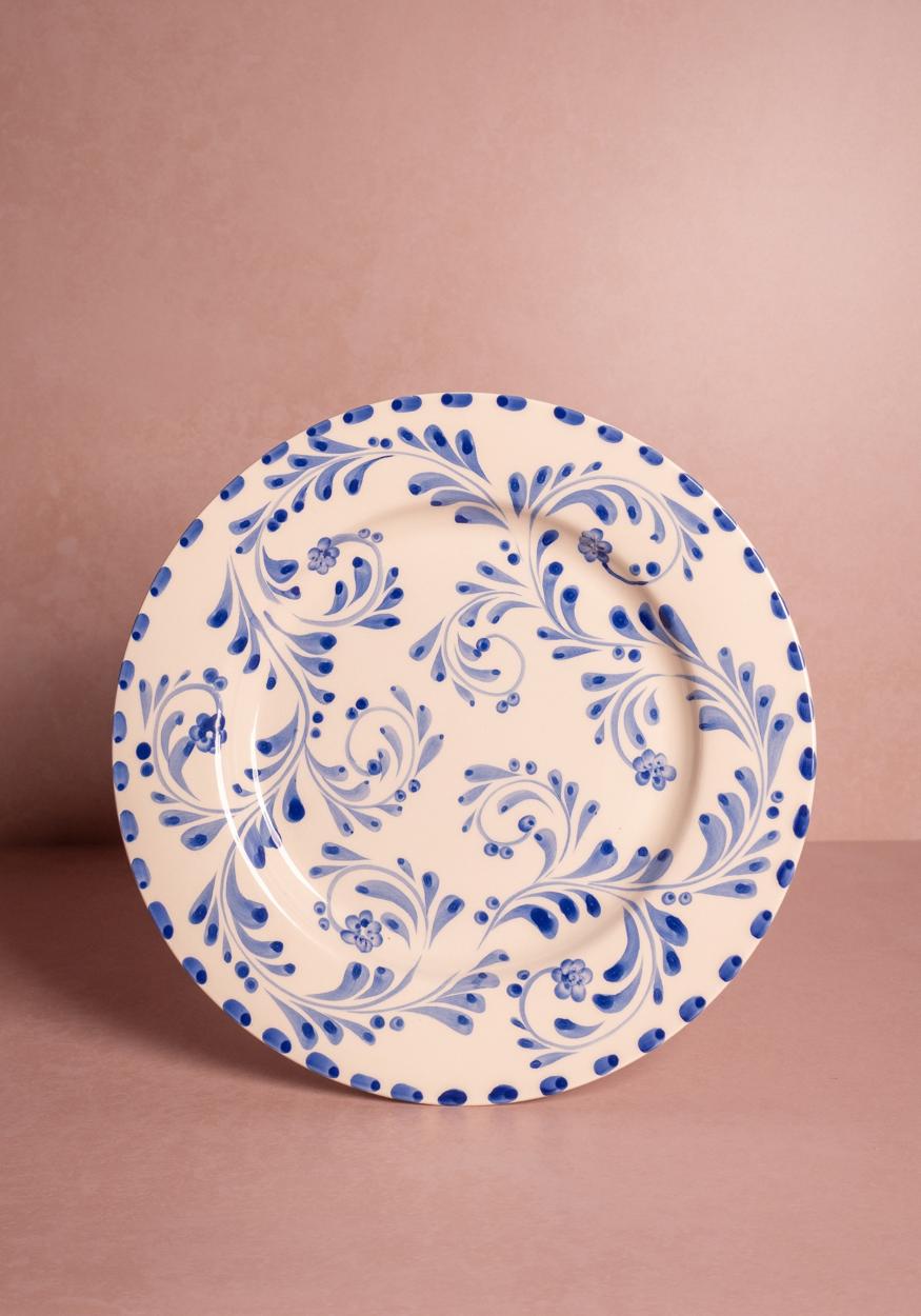 Sophia Dinner Plate, Blue Set of 4