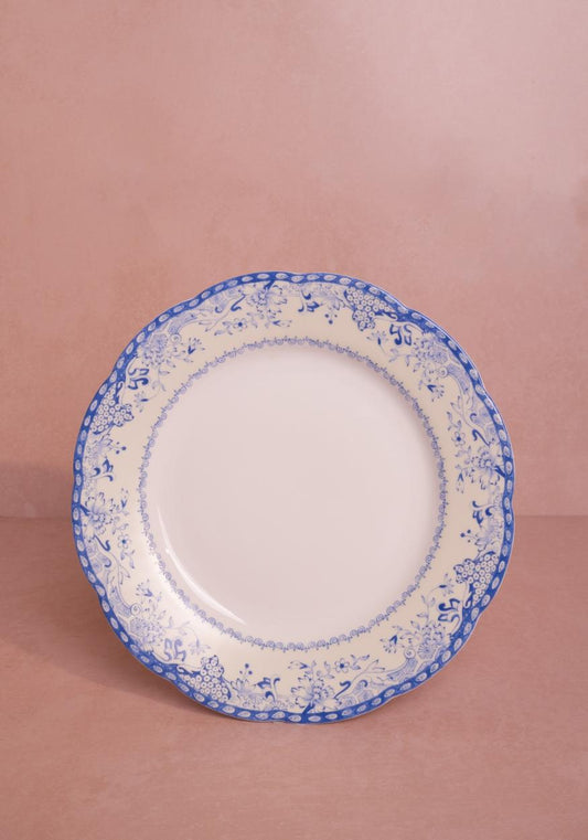 Virginia Blue and White Dinner Plates  - Set of 4