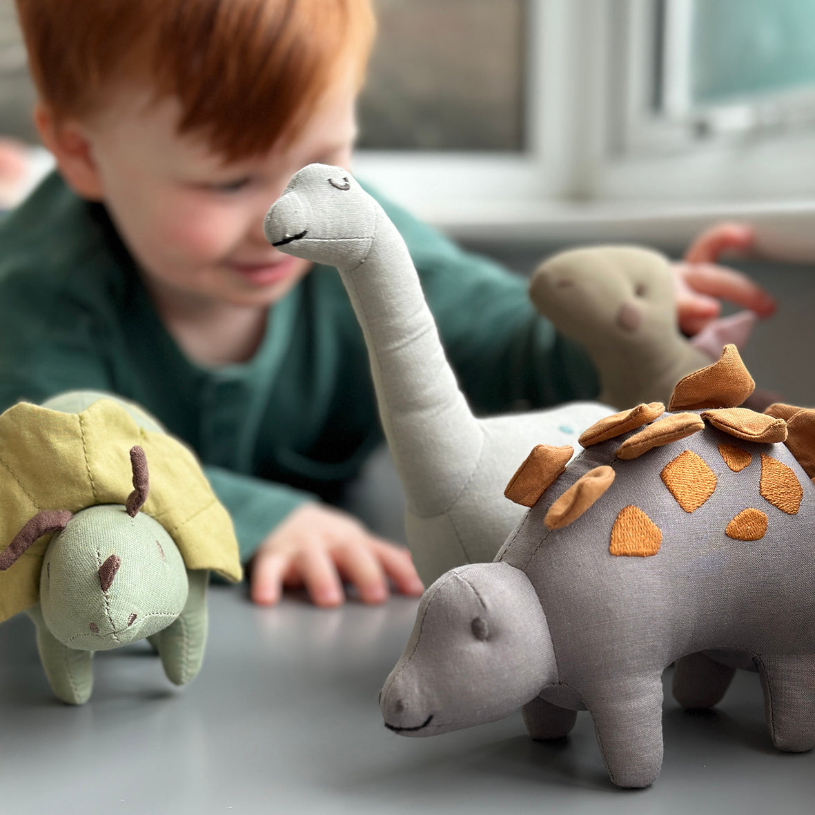 Trike Linen Dinosaur Toy