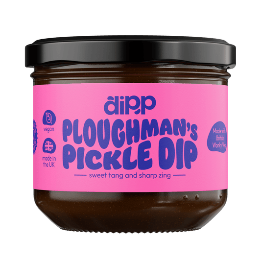 Dipp Ploughman’s Pickle Dip 350g – Tangy British Pickle Dip with No Artificial Preservatives