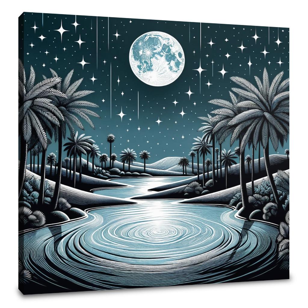 Midnight Oasis Serenade Canvas