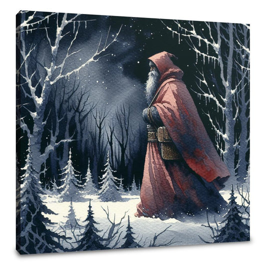 Sombre Santa's Journey Canvas