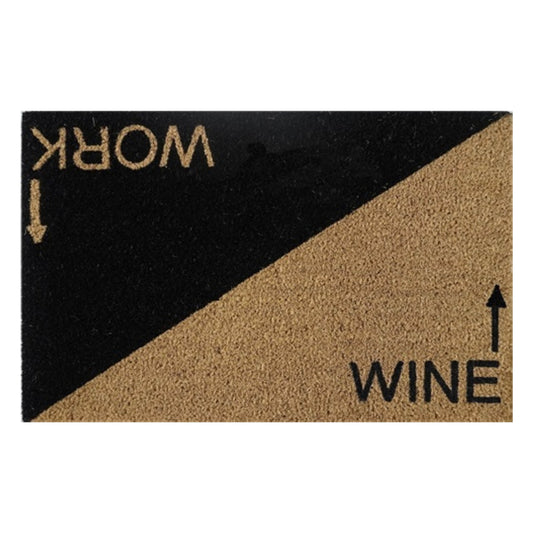 Doormat 60cm x 40cm - 'Wine Work'