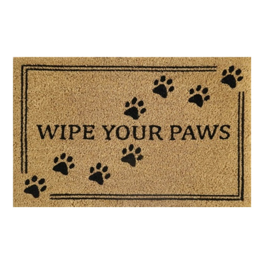 Doormat 60cm x 40cm - 'Wipe Your Paws'
