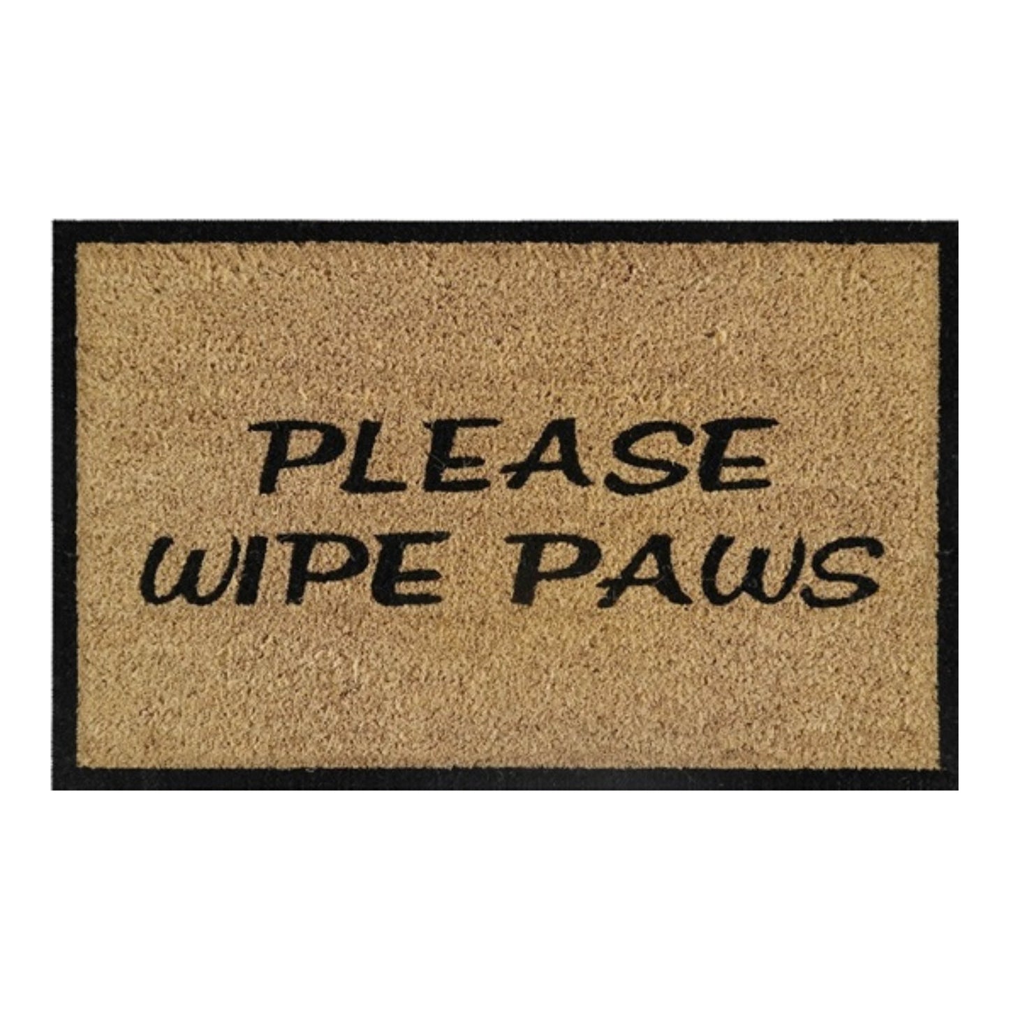 Doormat 60cm x 40cm - 'Please Wipe Paws'