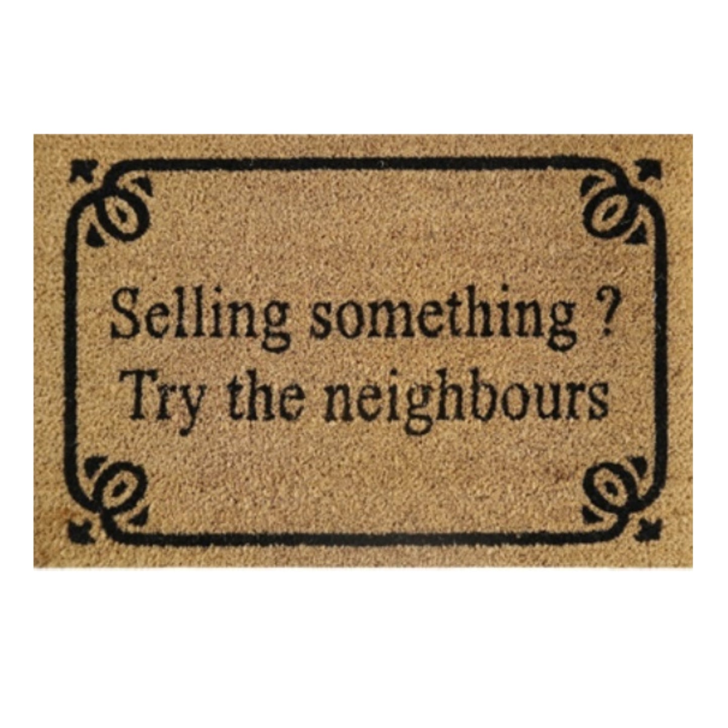 Doormat 60cm x 40cm - 'Selling Something? Try The Neighbours'