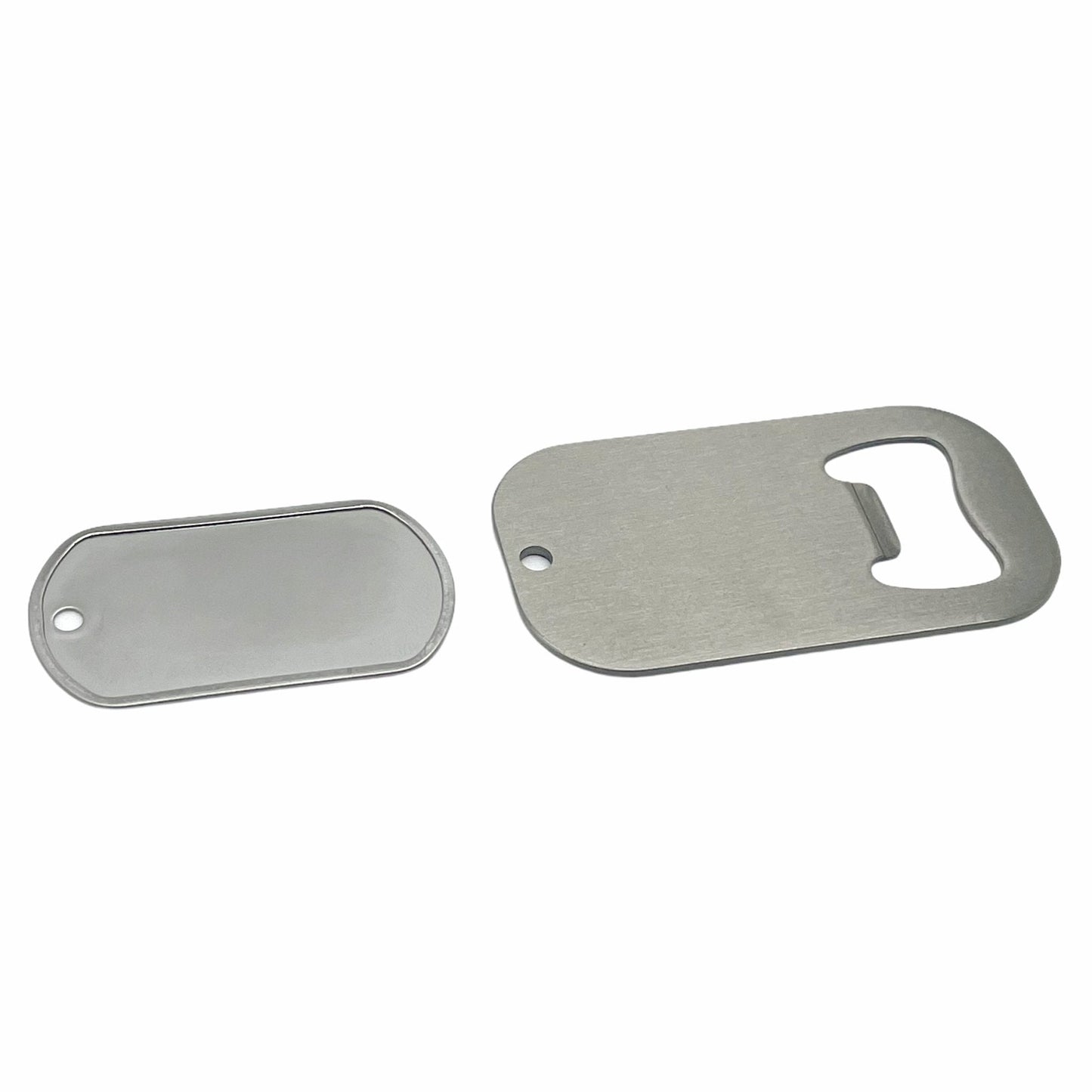 Dog Tag Shaped Stainless Steel Bottle Opener