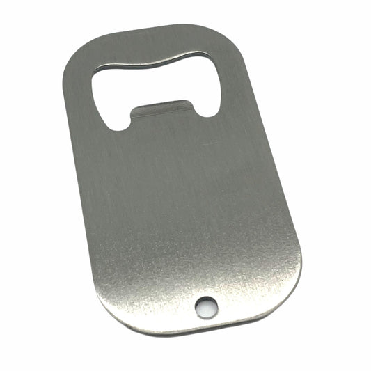 Dog Tag Shaped Stainless Steel Bottle Opener