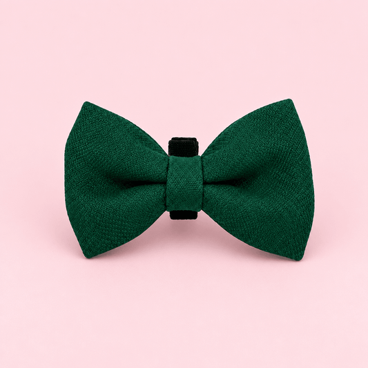 Dog Bow Tie - Forest Green