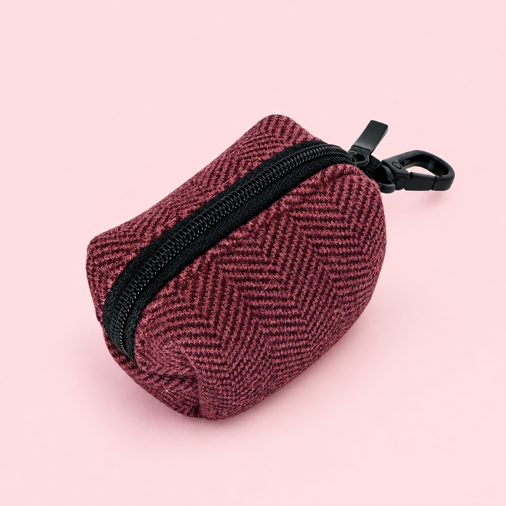 Poo Bag Holder - Berry Tweed