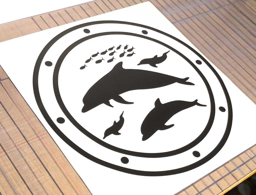 Porthole Wall Sticker | Bathroom Wall Art