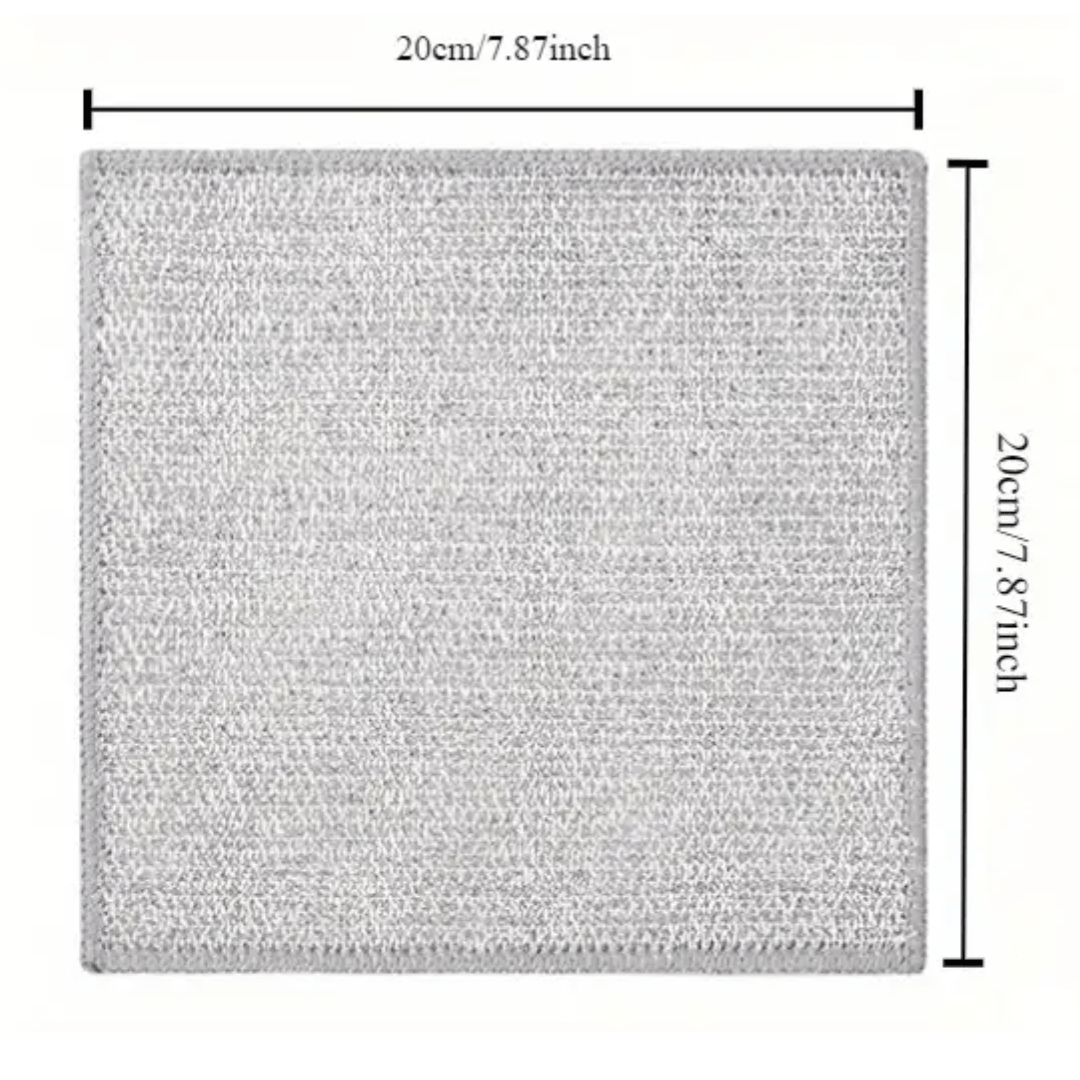 Double-Sided Multifunctional Wire Dishcloths – Non-Scratch, Heavy-Duty Cloths | 10 Pack