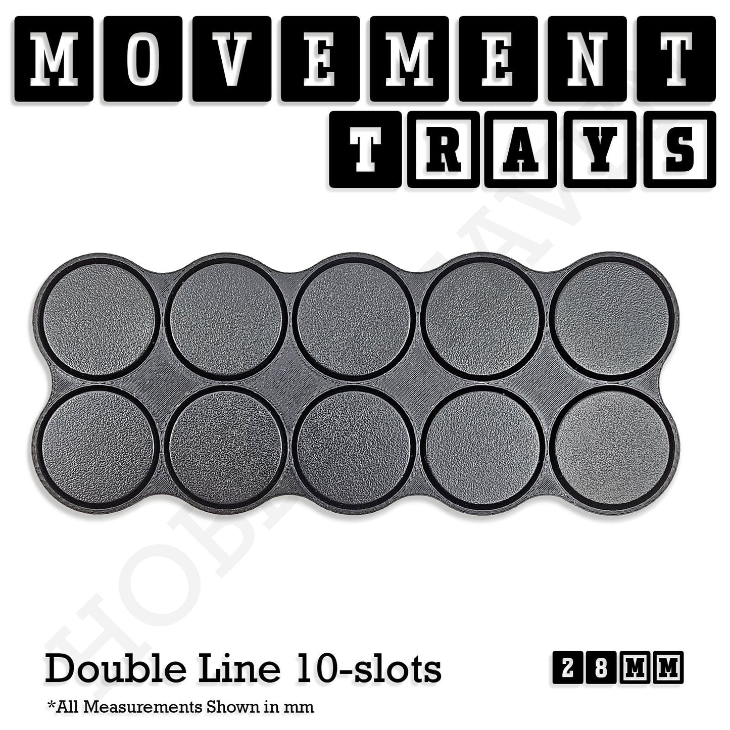 28mm Movement Trays for Tabletop Games | Wargaming | Full Range