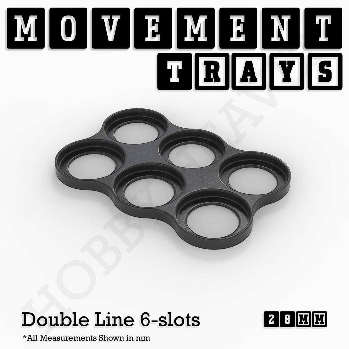 28mm Movement Trays for Tabletop Games | Wargaming | Full Range