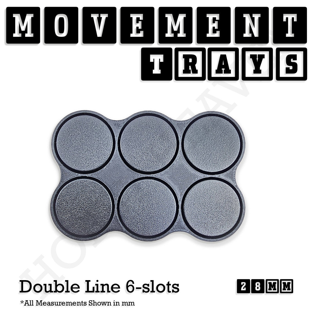 28mm Movement Trays for Tabletop Games | Wargaming | Full Range