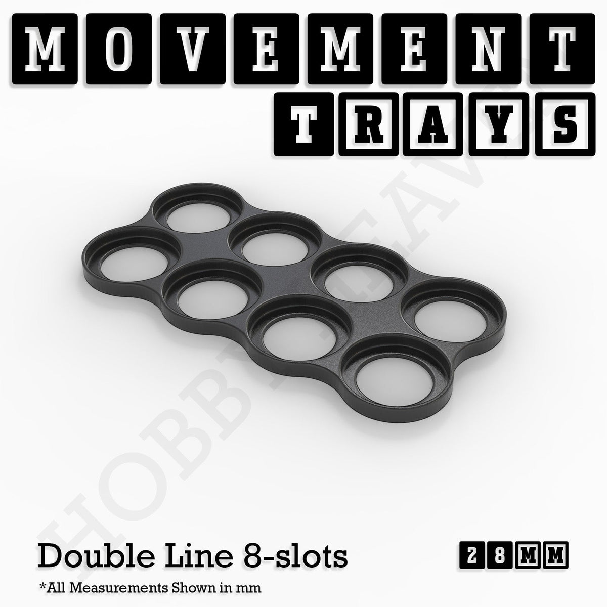 28mm Movement Trays for Tabletop Games | Wargaming | Full Range