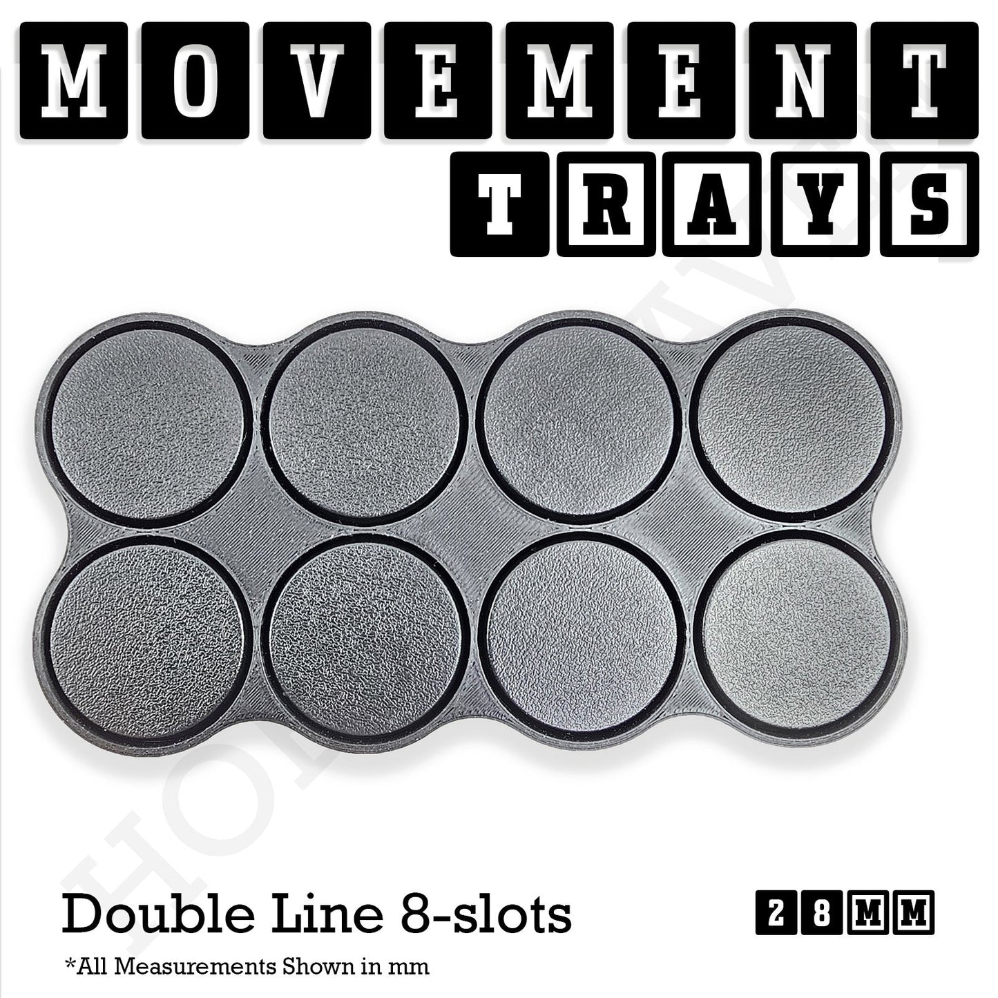 28mm Movement Trays for Tabletop Games | Wargaming | Full Range