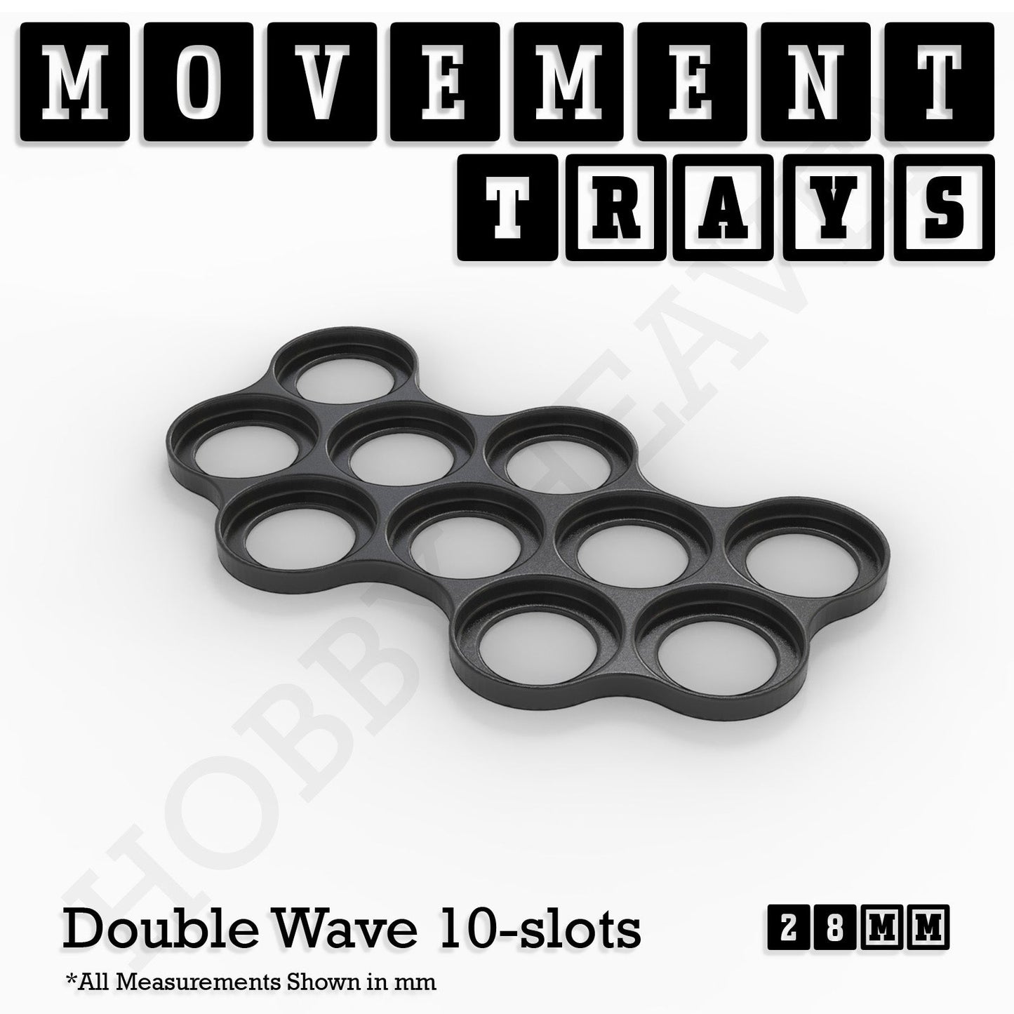 28mm Movement Trays for Tabletop Games | Wargaming | Full Range