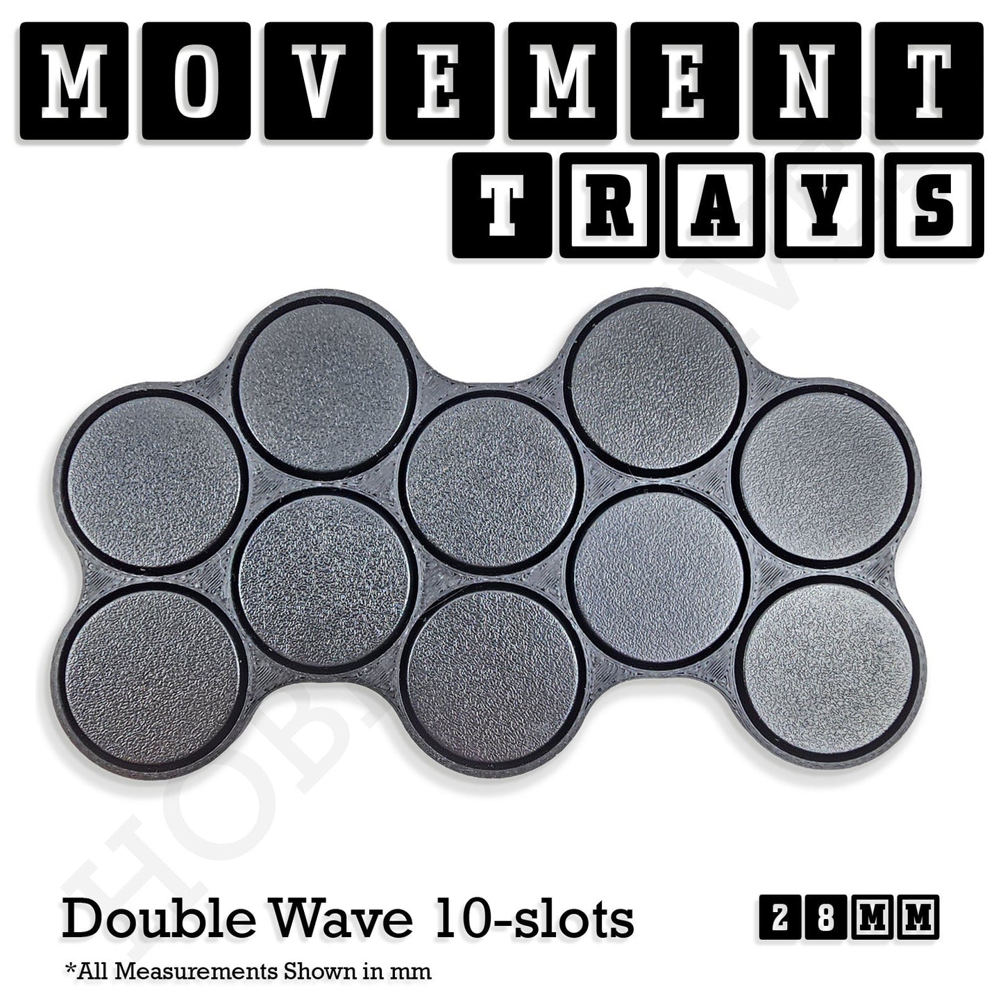 28mm Movement Trays for Tabletop Games | Wargaming | Full Range