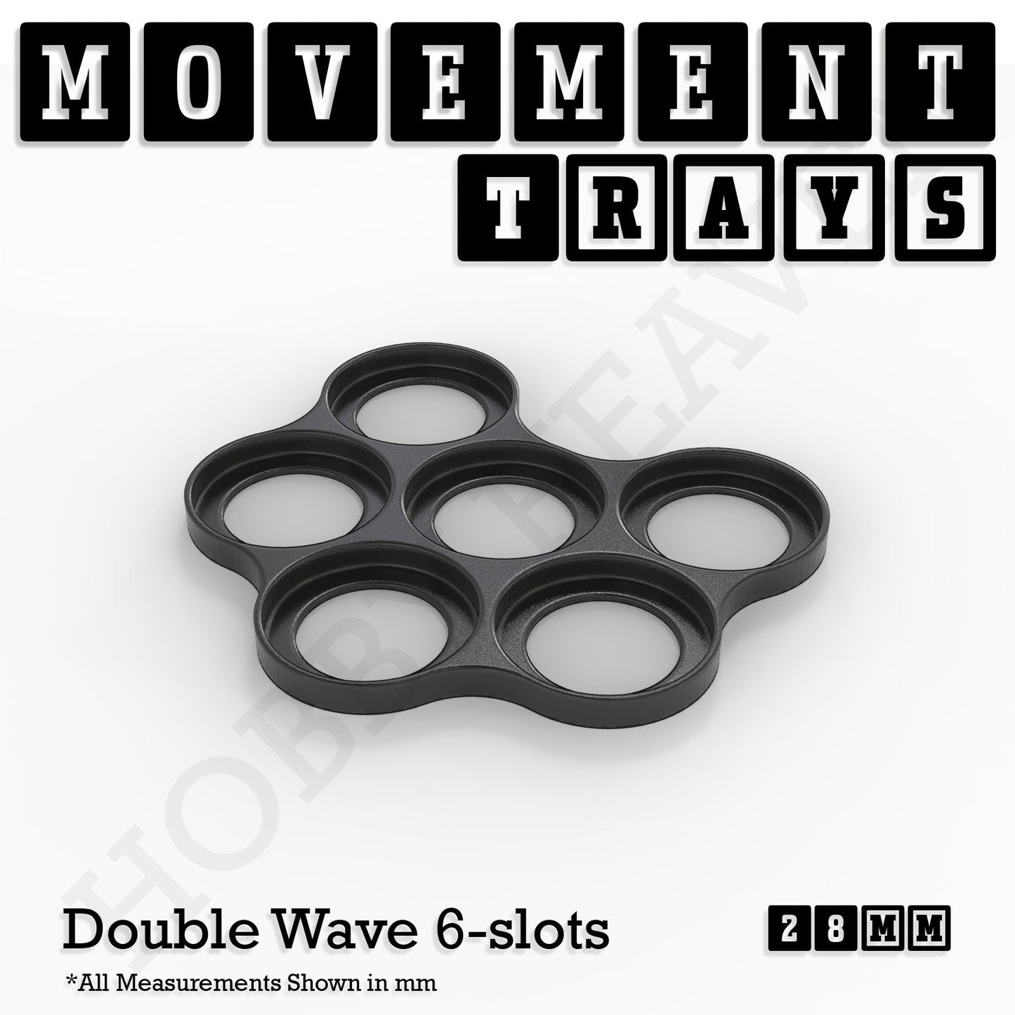 28mm Movement Trays for Tabletop Games | Wargaming | Full Range