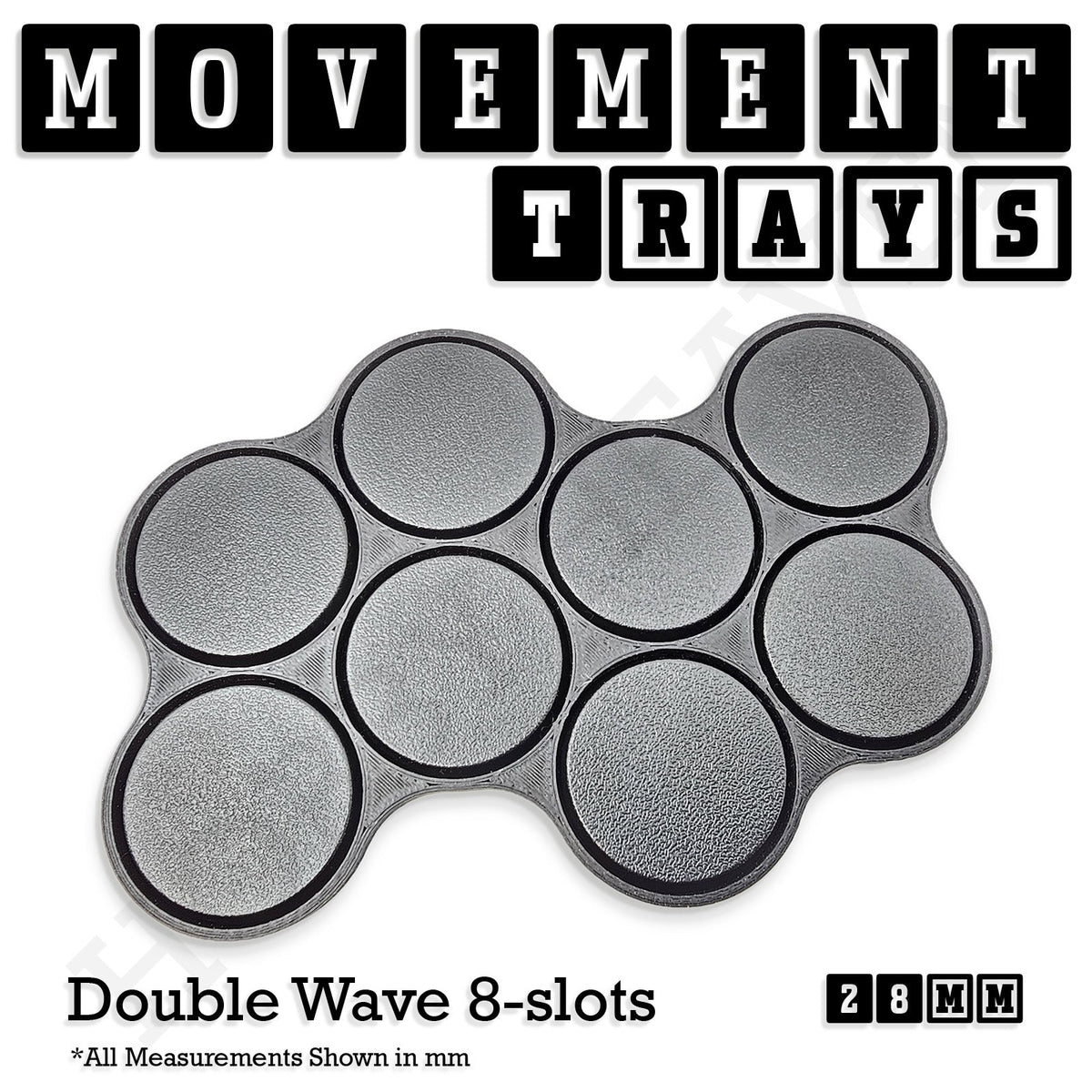 28mm Movement Trays for Tabletop Games | Wargaming | Full Range