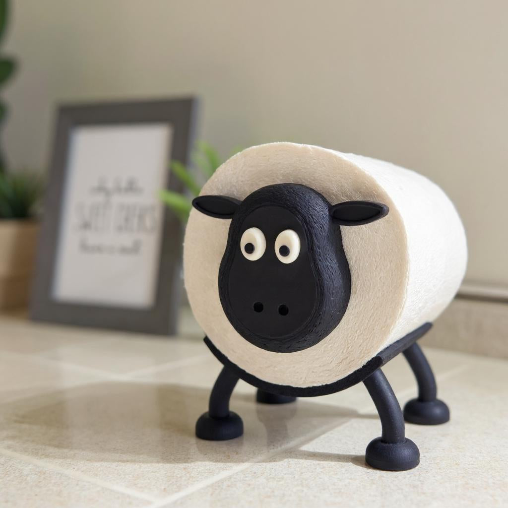 Sheep Toilet Roll Holder – Funny 3D Printed Bathroom Décor | Made in UK |