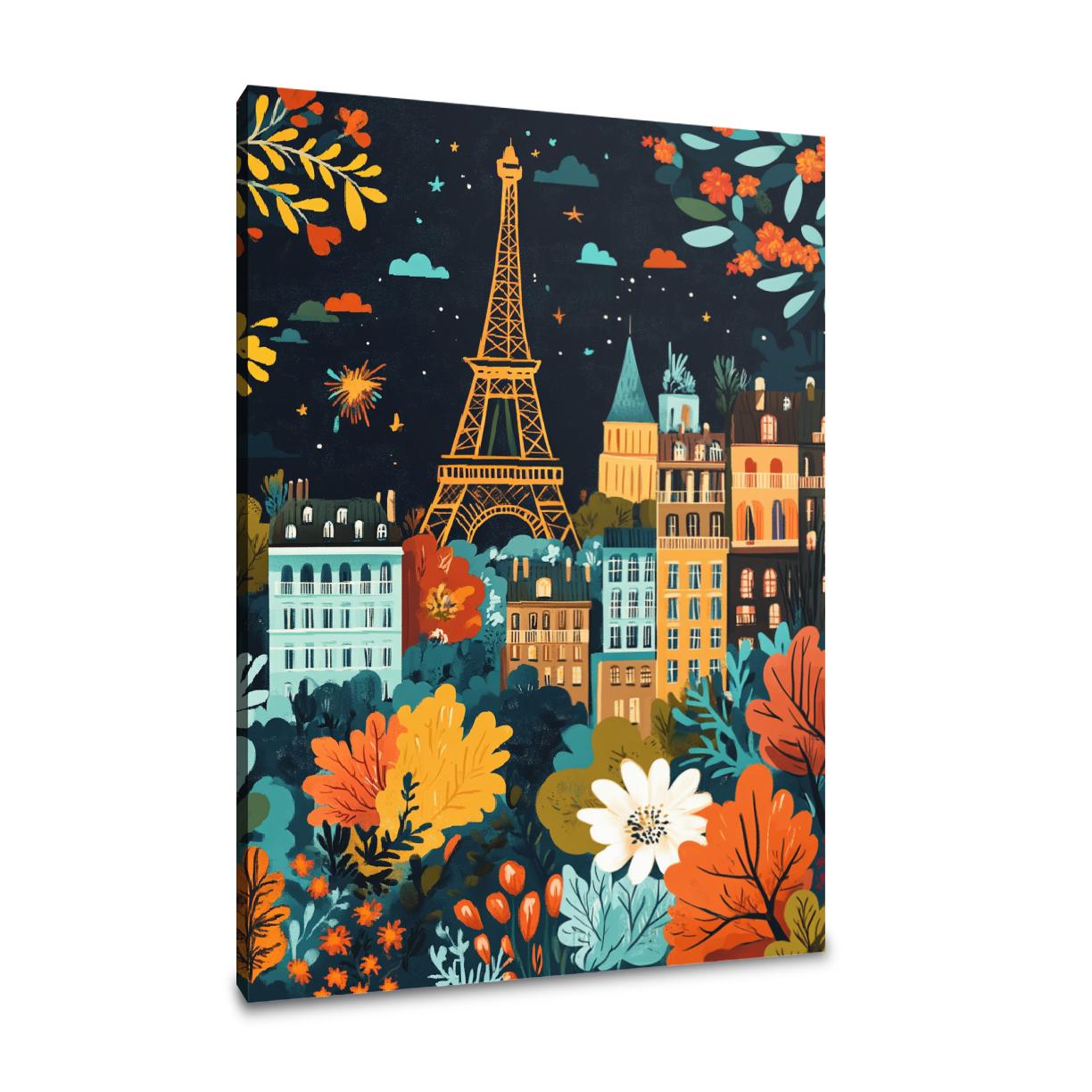 French Floral Festival Canvas