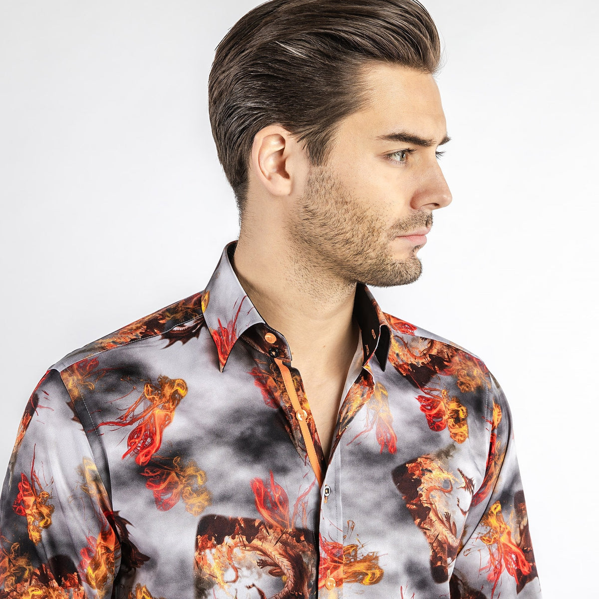 Dragon Fire Print Shirt